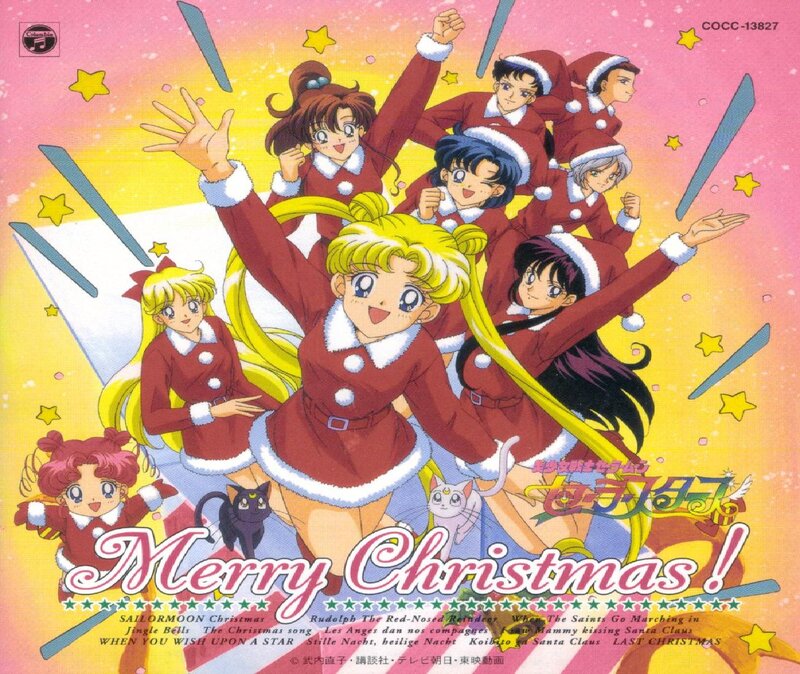 Anime Characters in Santa Outfits — Pink