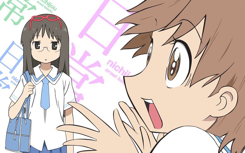 anime characters in school uniforms