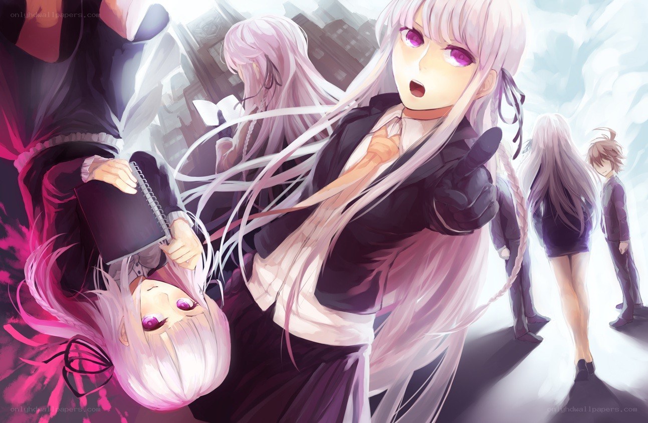 anime characters in school uniforms