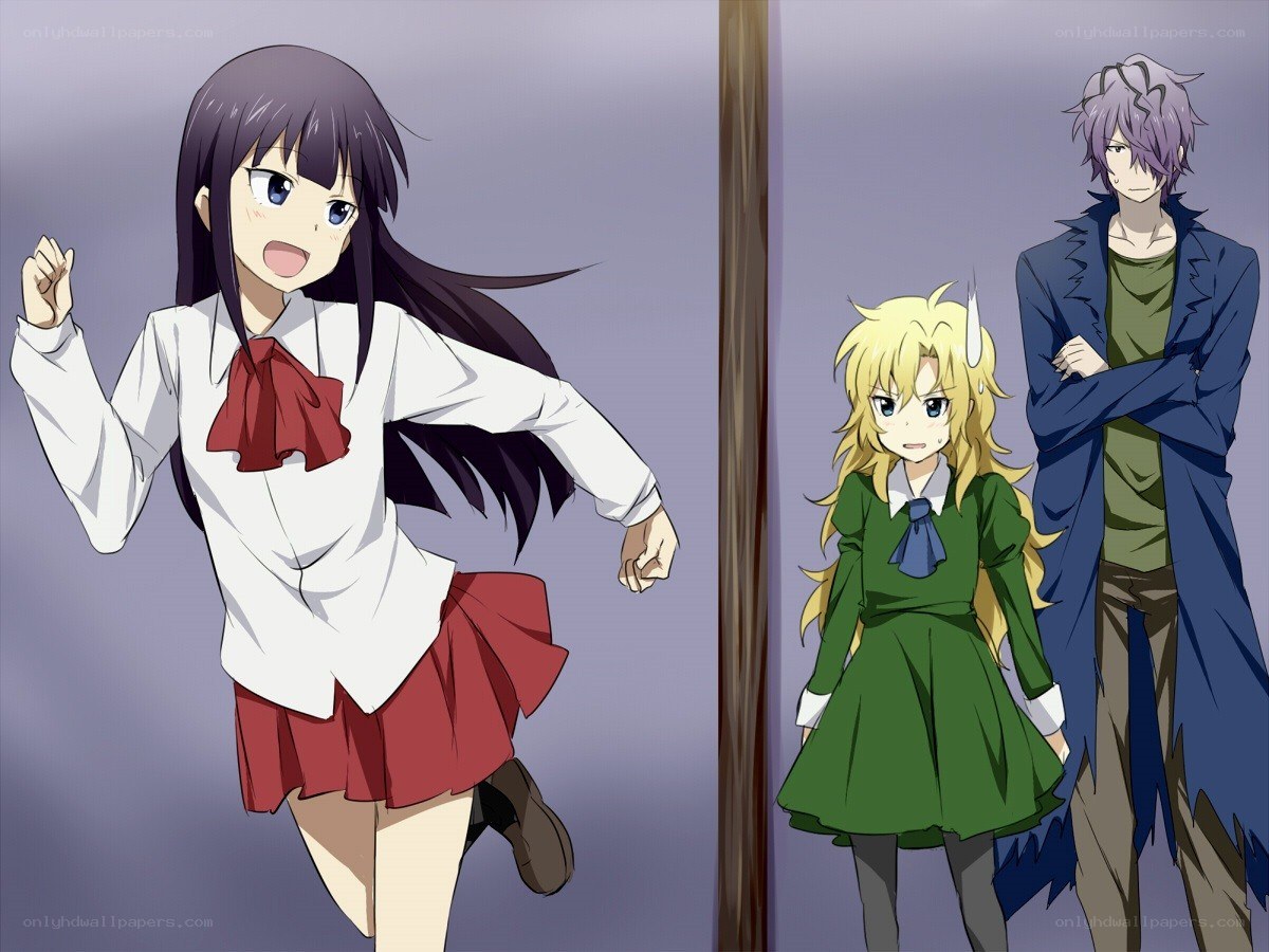 anime characters in school uniforms