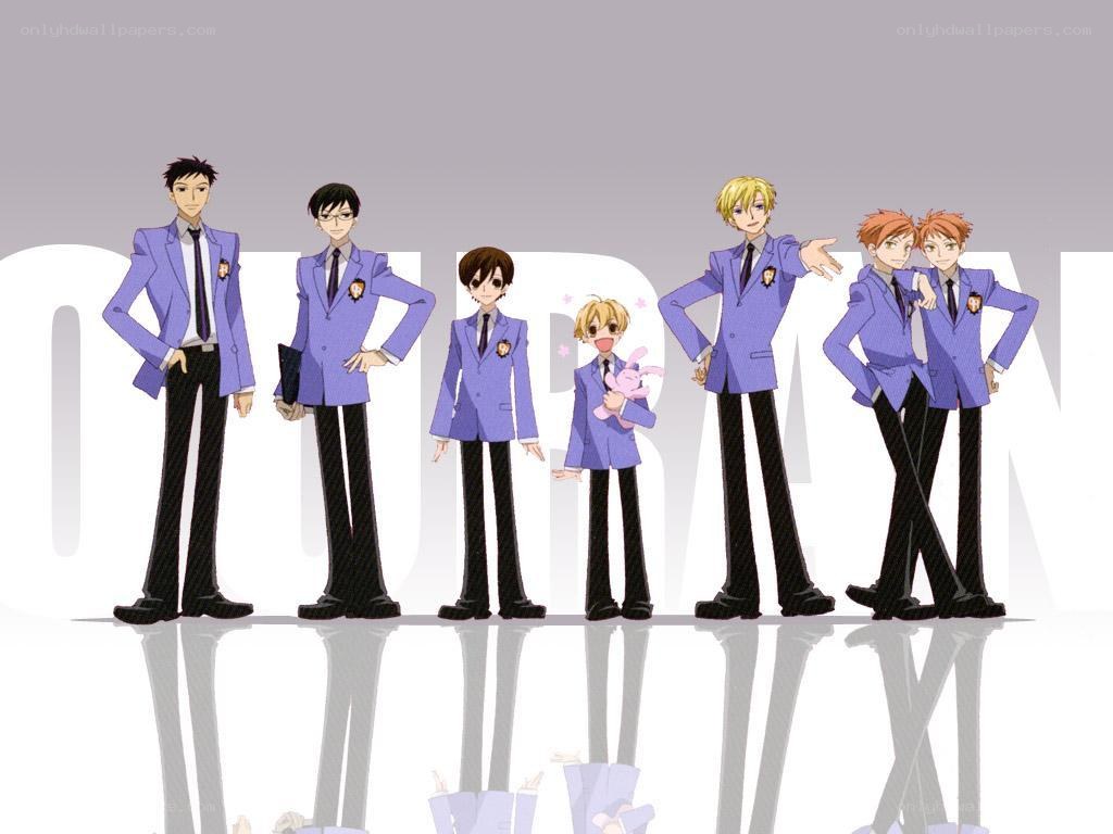 anime characters in school uniforms