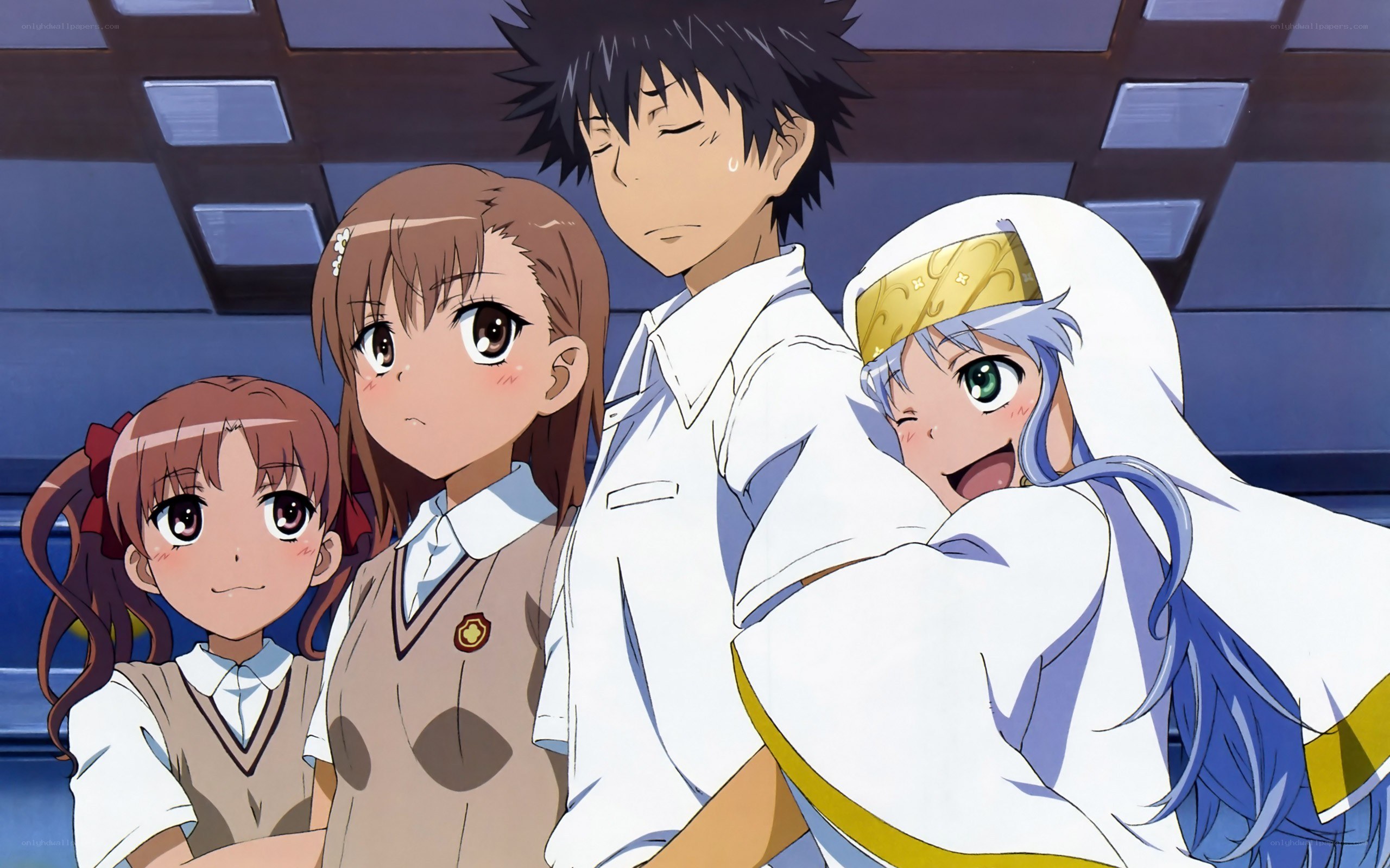 anime characters in school uniforms