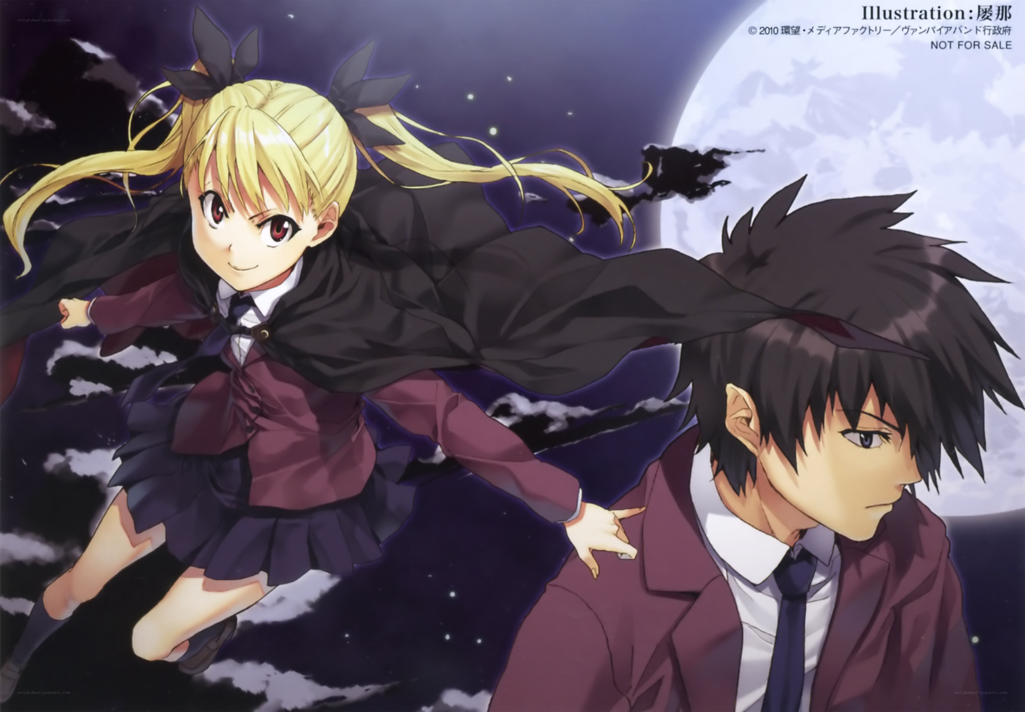 Anime characters in school uniforms