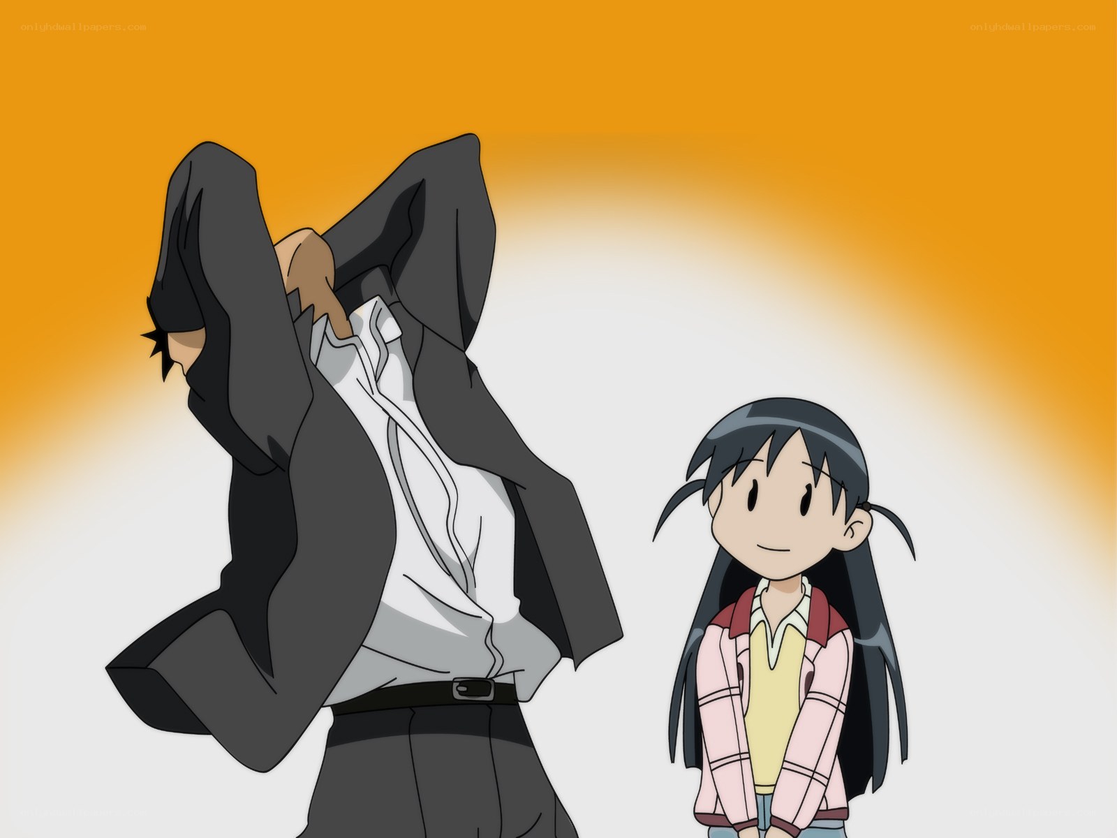 anime characters in school uniforms