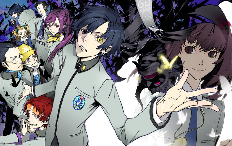 anime characters in school uniforms
