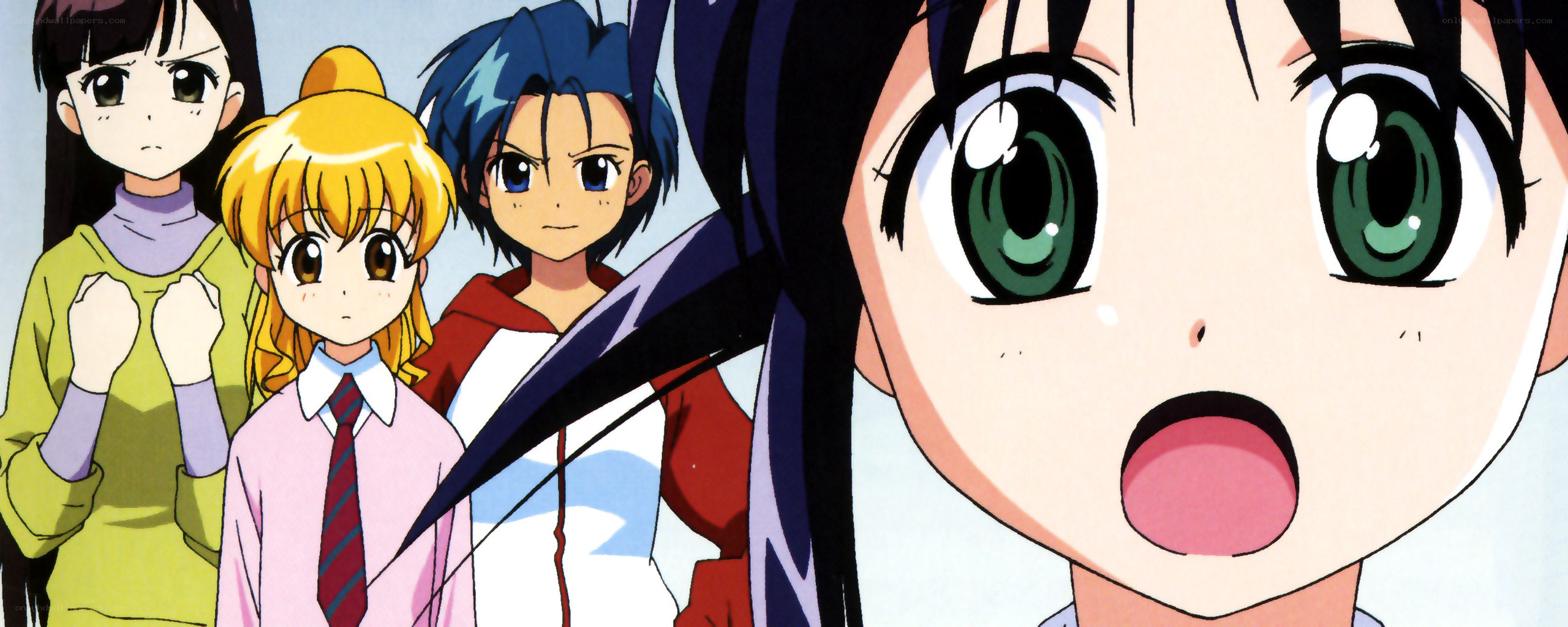 anime characters in school uniforms