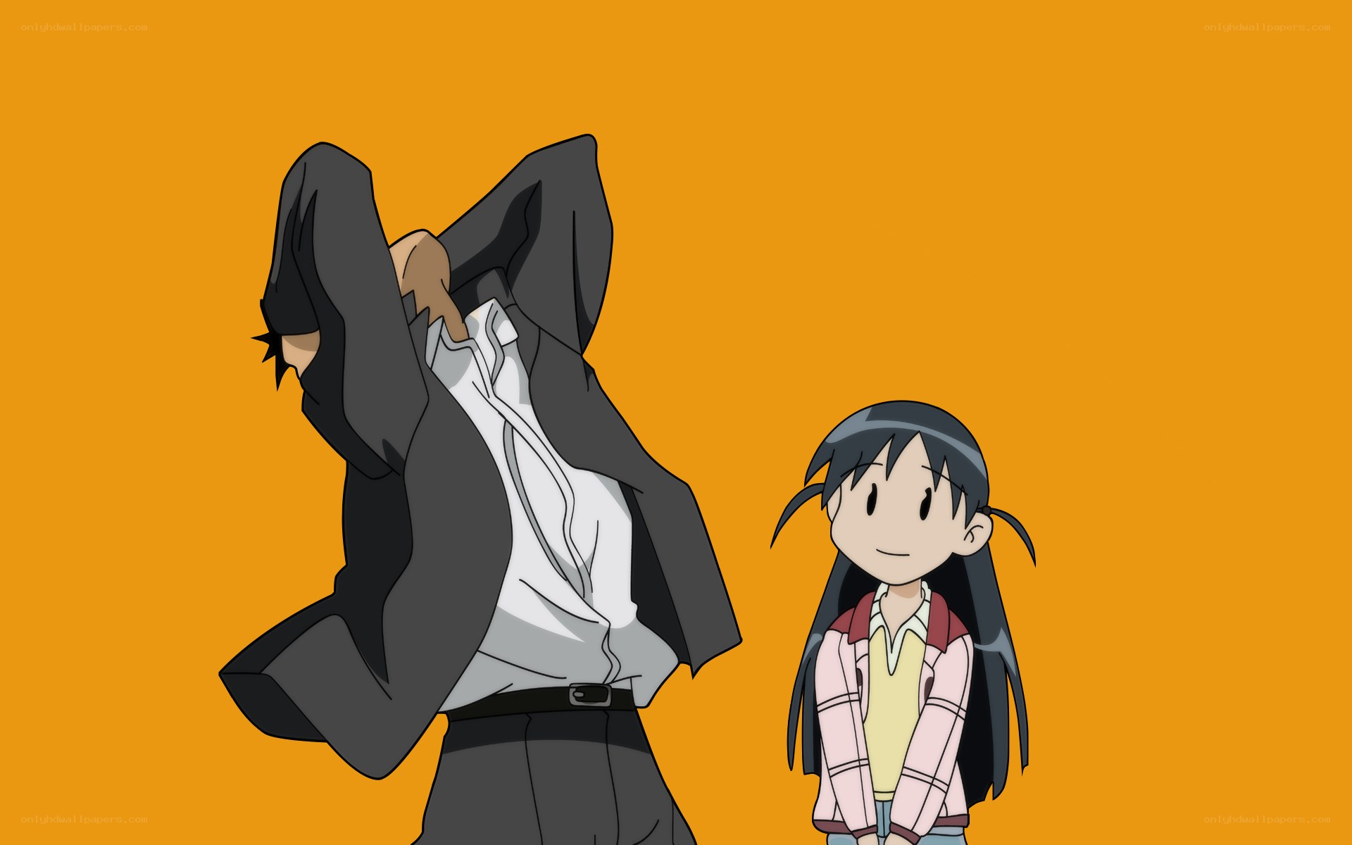 Anime characters in school uniforms