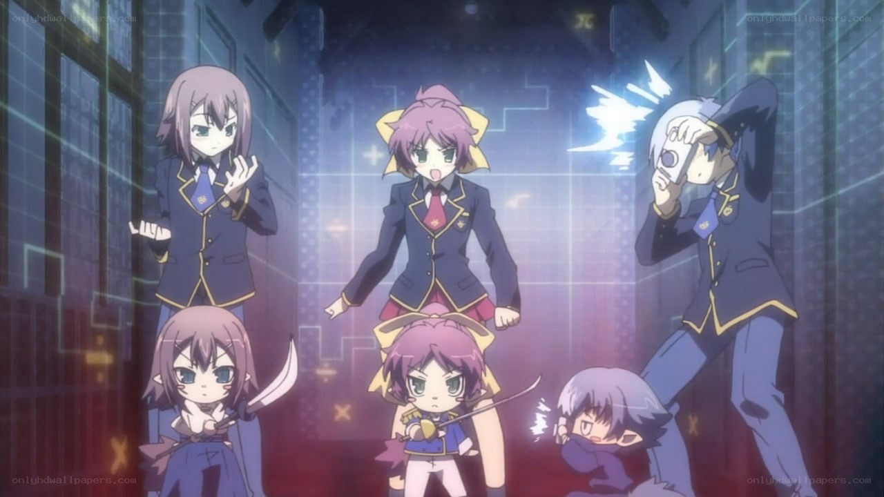 anime characters in school uniforms