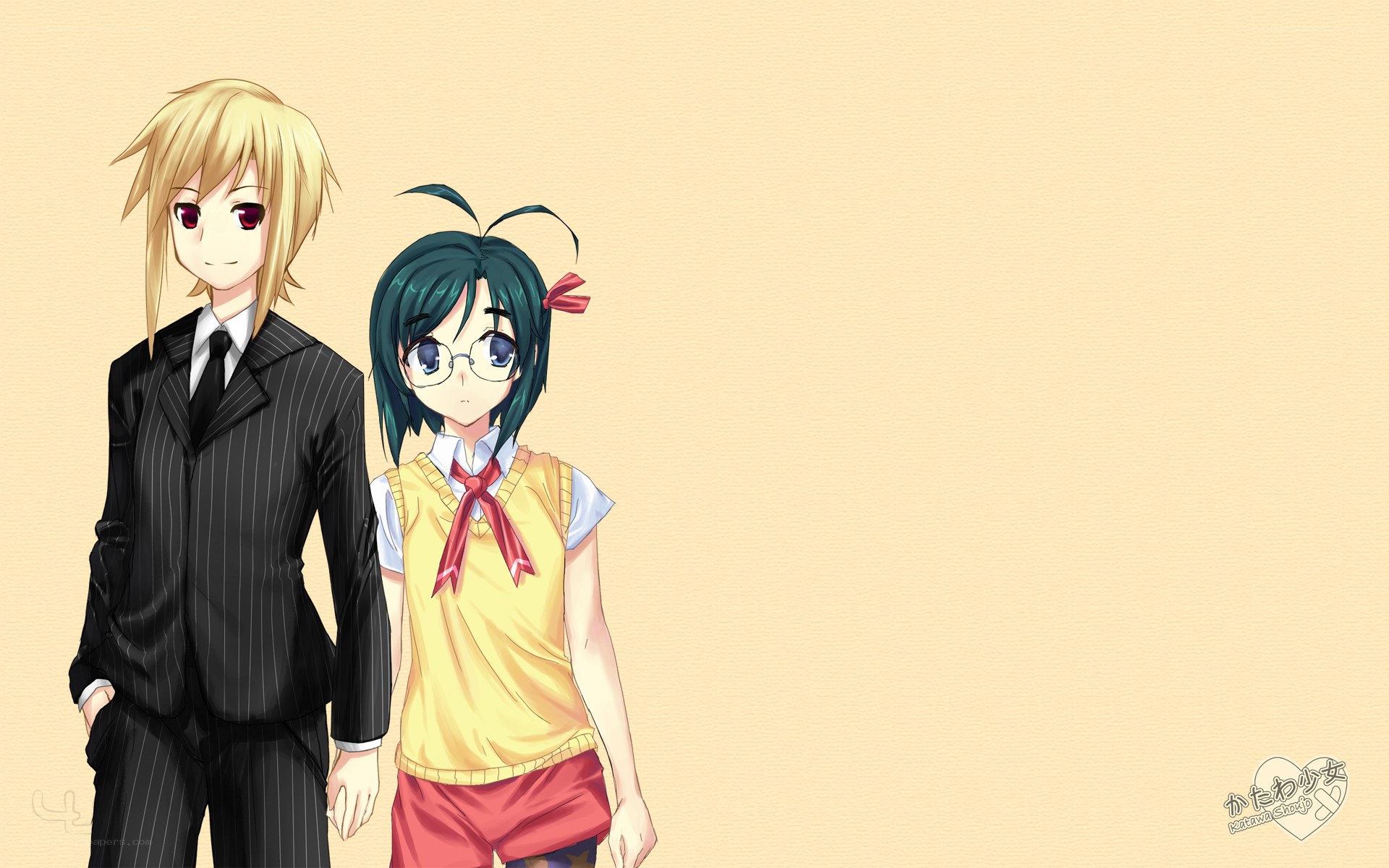 anime characters in school uniforms