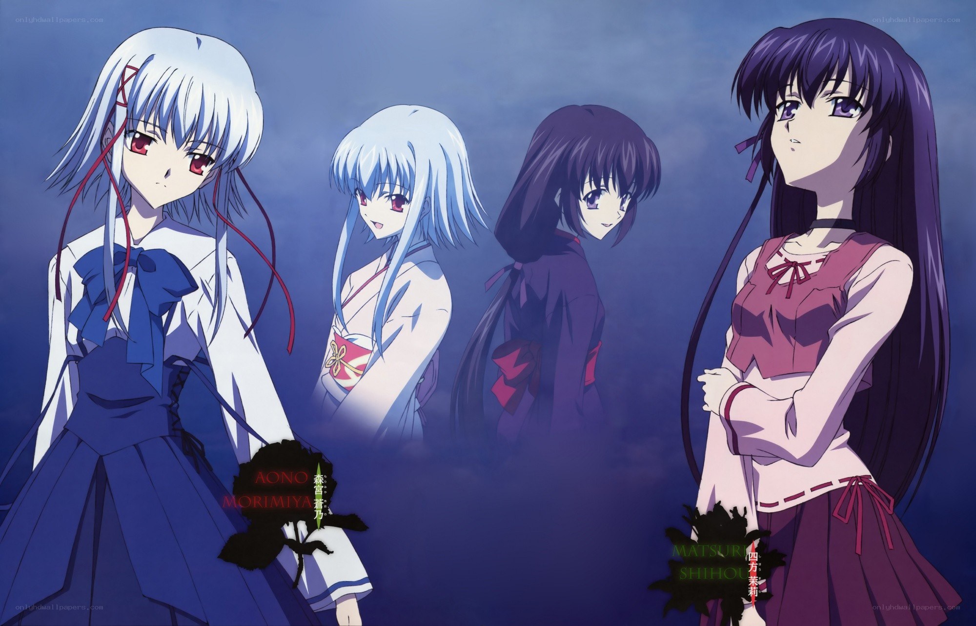 anime characters in school uniforms
