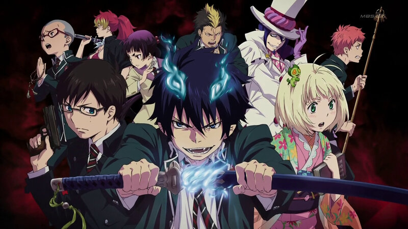 Anime Characters in School Uniforms — Black, Dramatic