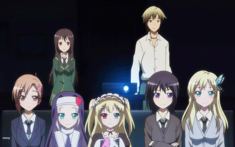 Anime Characters in School Uniforms — Black, Neutral