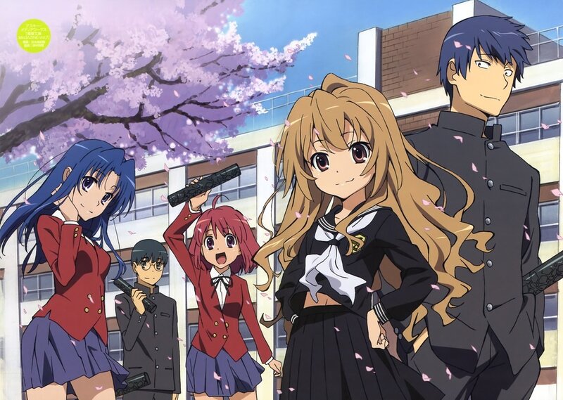 Anime Characters in School Uniforms — Blue, Calm