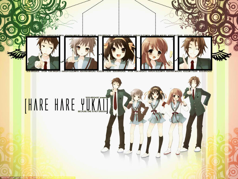 Anime Characters in School Uniforms — Green, Playful