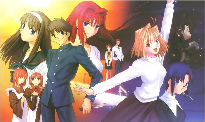 Anime Characters in School Uniforms — Orange