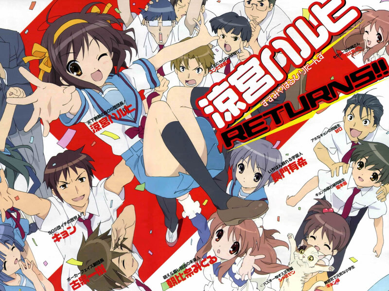 Anime Characters in School Uniforms — Red, Chaotic, Manga