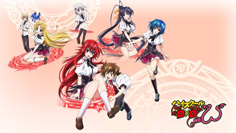 Anime Characters in School Uniforms — Red, Dynamic, School Uniforms