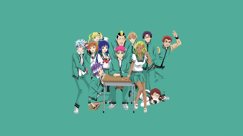 Anime Characters in School Uniforms — Teal