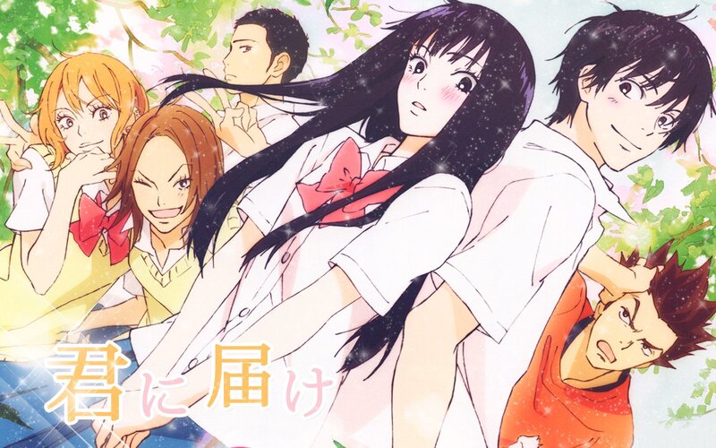Anime Characters in School Uniforms — White, Cheerful, Spring
