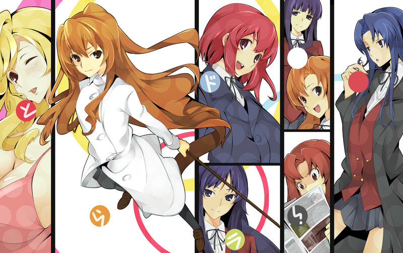 Anime Characters in School Uniforms — White, Dynamic, Manga