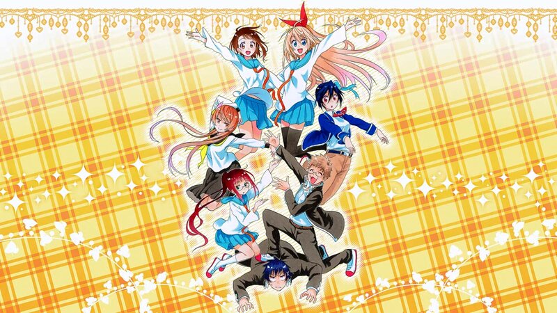 Anime Characters in School Uniforms — Yellow, Energetic