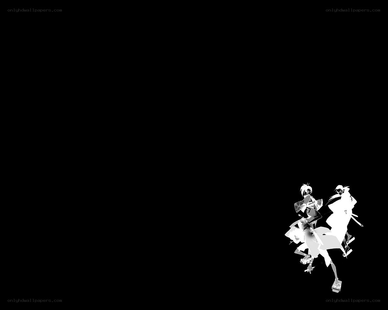 anime characters in silhouette