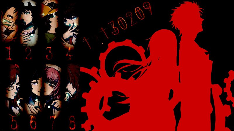 Anime Characters in Silhouette — Red