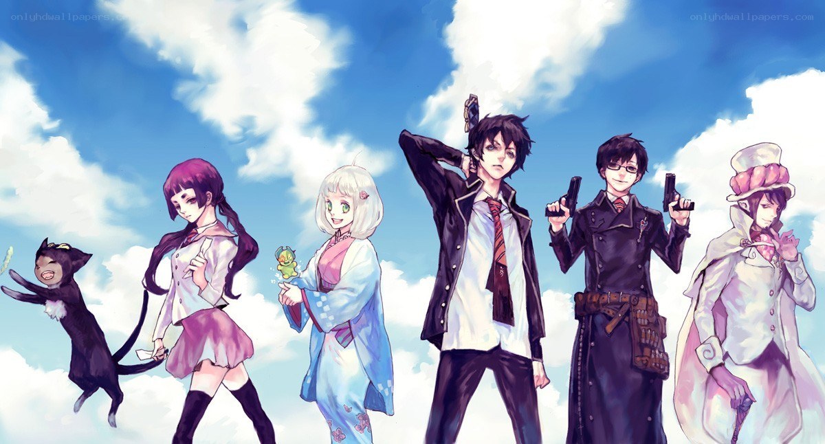 anime characters in sky