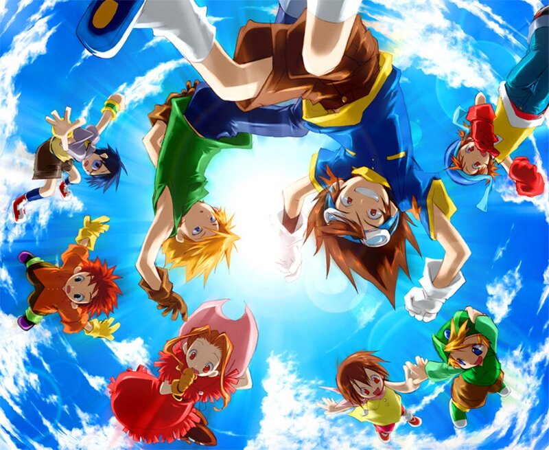 anime characters in sky