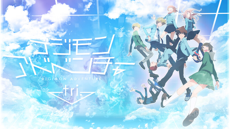 Anime Characters in Sky — Blue, Adventurous