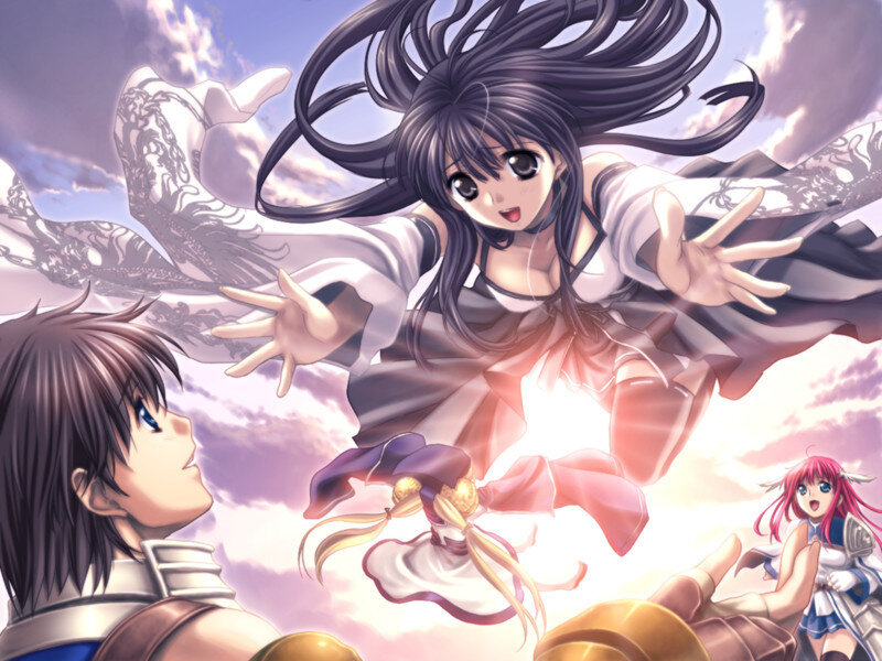 Anime Characters in Sky — Purple