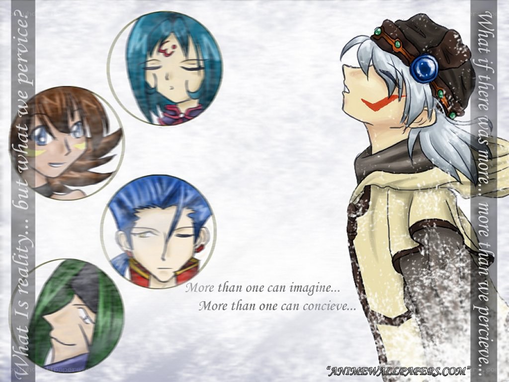 anime characters in snow