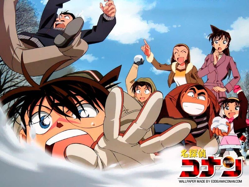 Anime Characters in Snow — Blue, Chaotic