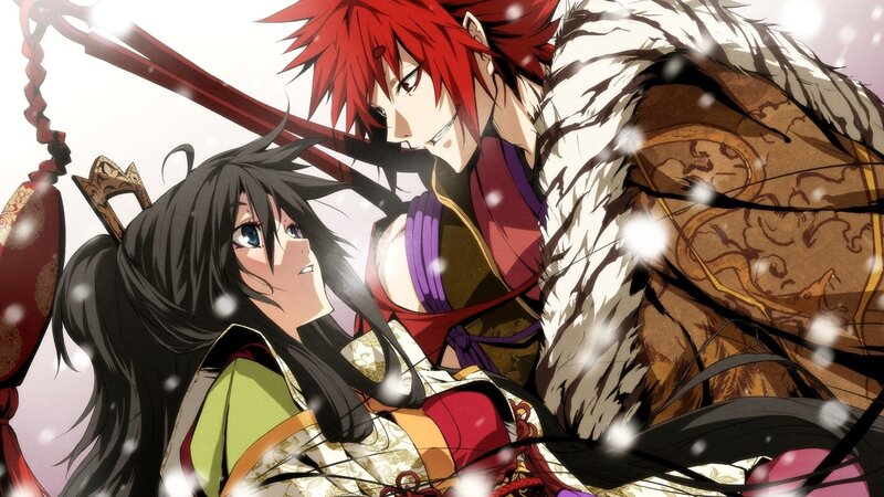 anime characters in snow
