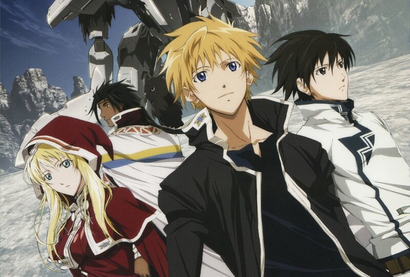 Anime Characters in Snow — White, Dramatic, Winter, Mecha
