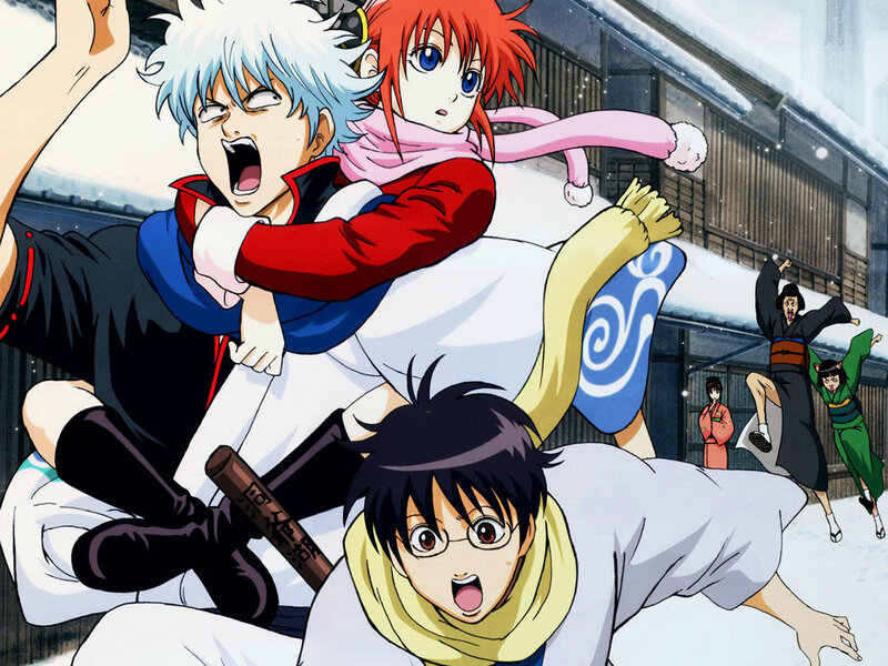 Anime Characters in Snow — White