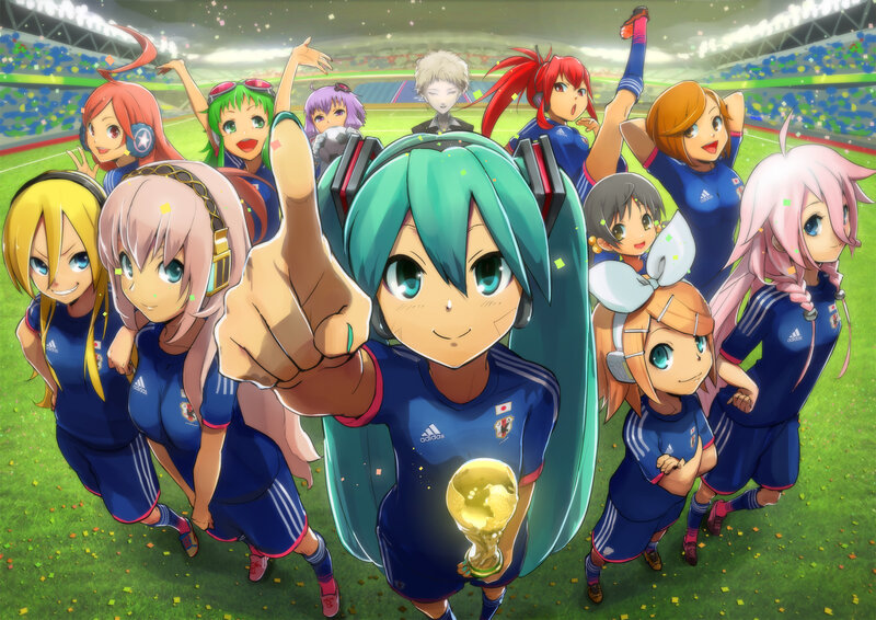 Anime Characters in Soccer Uniforms