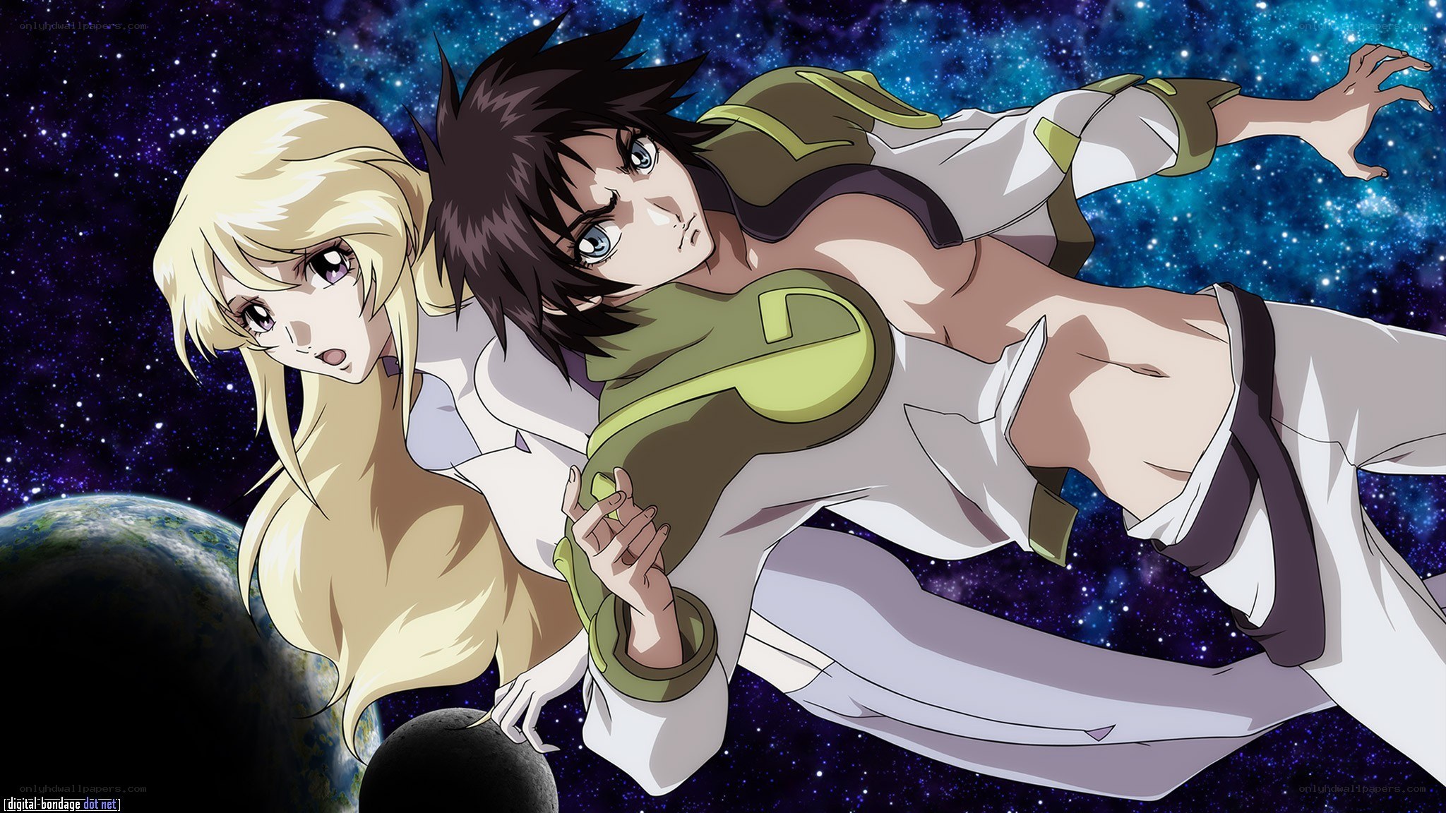 Anime characters in space