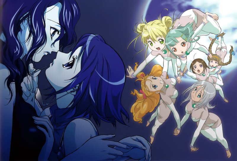 Anime characters in space