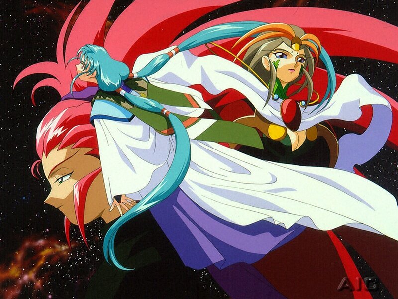 anime characters in space