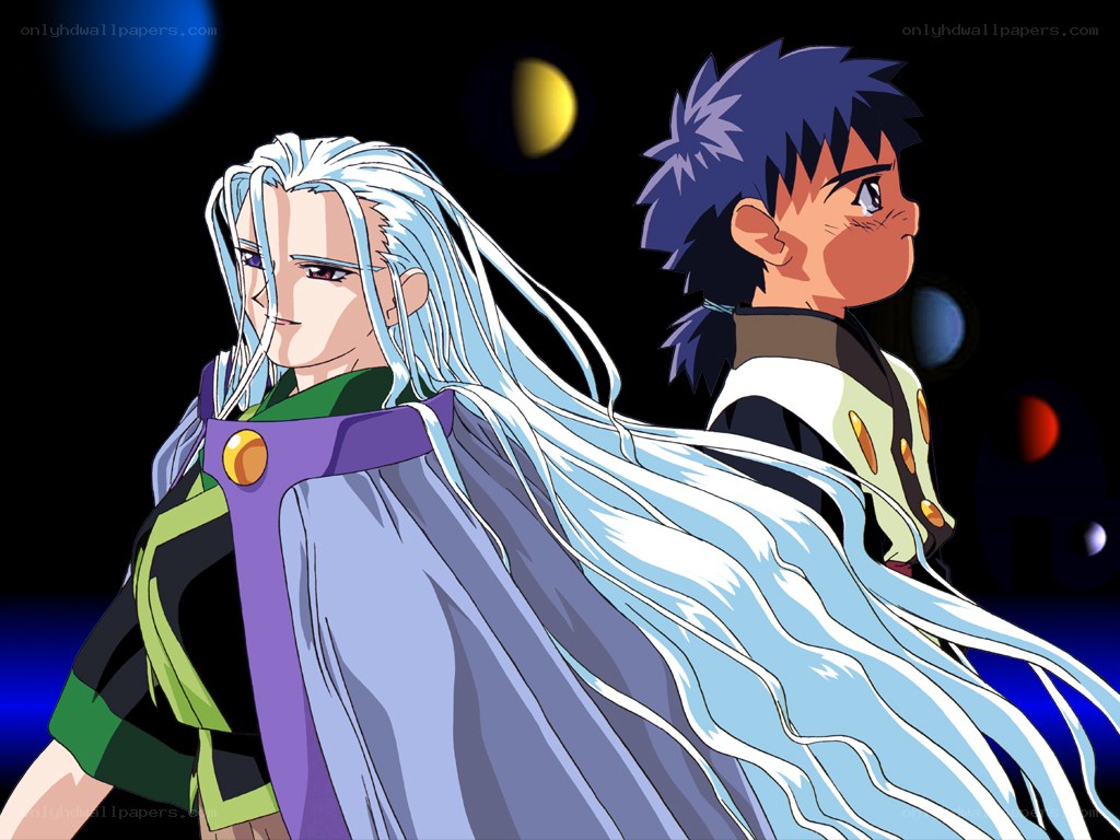 anime characters in space