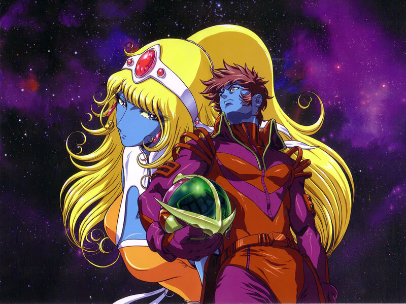 Anime characters in space