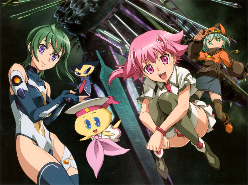 Anime characters in space