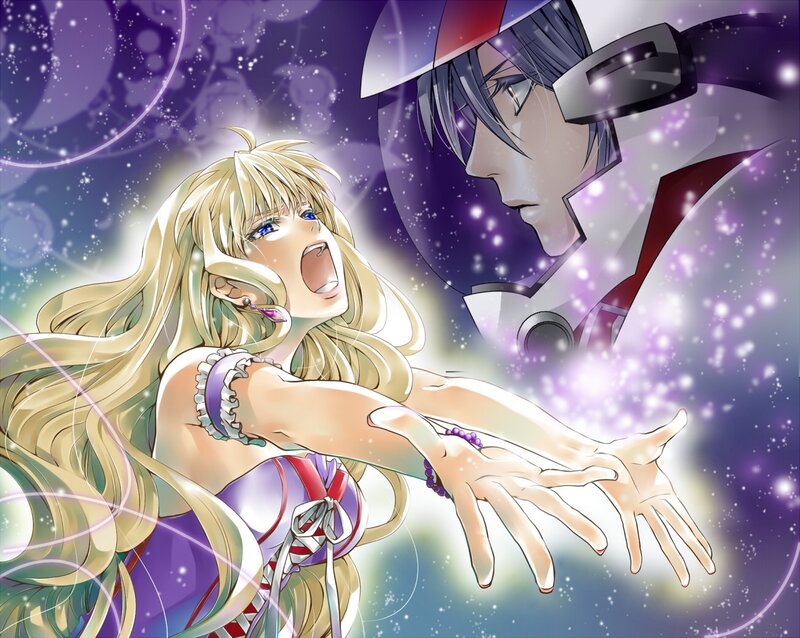 Anime characters in space
