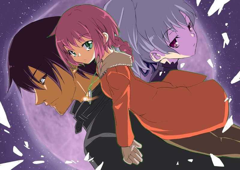 Anime characters in space