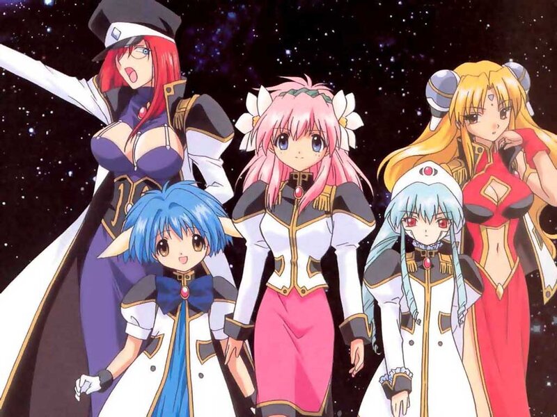 anime characters in space