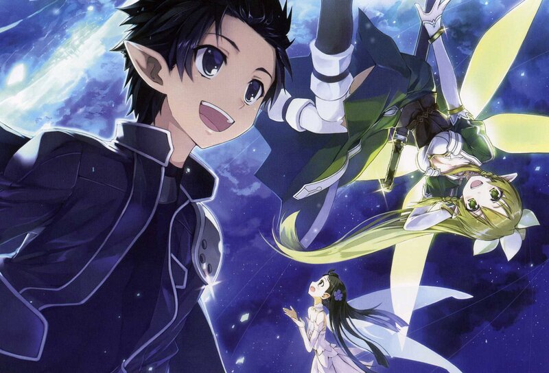 anime characters in space