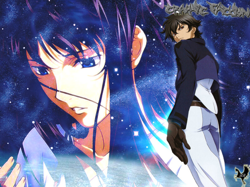 Anime characters in space