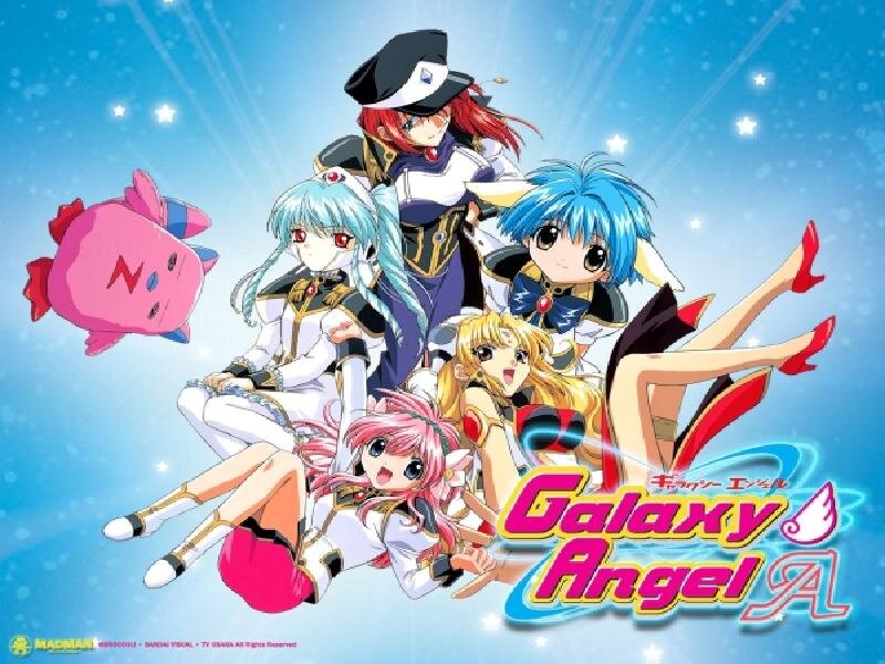 Anime Characters in Space — Blue, Playful