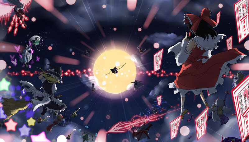 Anime Characters in Space — Dark Blue